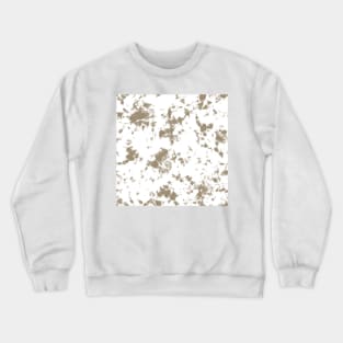 Brown mushroom and white cow texture - Tie-Dye Shibori Texture Crewneck Sweatshirt